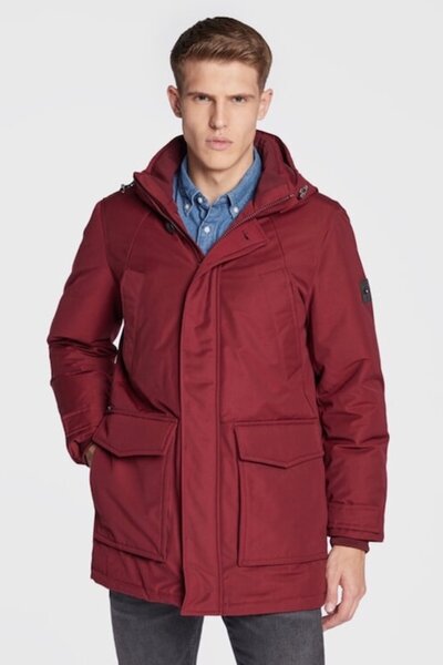 Tommy Hilfiger Men's Burgundy Duck-Down Jacket, XL