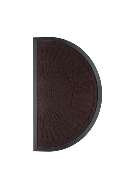 VENITIVO VINDEM CELOR INTELIGENTI VENITIVO entrance mat, anti-slip, rays semicircle, synthetic, 75x45x0.8 cm, mahogany