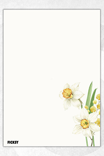 Ficksy دفتر ملاحظات A5 بدون خطوط - 50 ورقة - مذكرة - دفتر ملاحظات - ورق ملاحظات