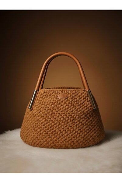 MAZSAY Handmade: El Örgüsü Makrome El Çantası (30x30)