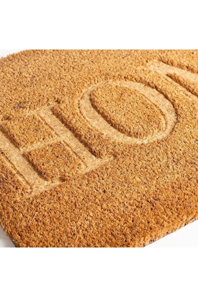 VENITIVO VINDEM CELOR INTELIGENTI VENITIVO LuxGold Coir Doormat 'HOME' 75x45x1.5 cm