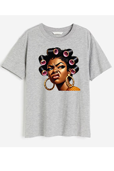 aytok tekstil Printed Snop Women's Unisex Crew Neck Printed T-Shirt Black Tshirt T-Shirt