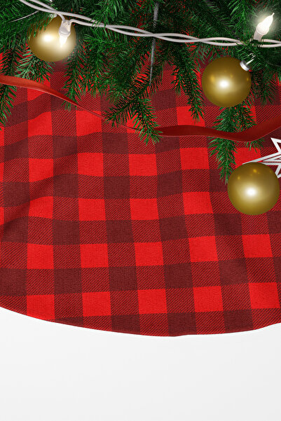 EsnafAli Черно-червено карето покритие за бор