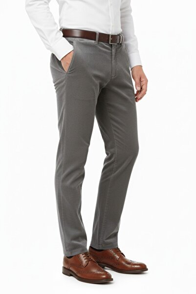 LAVETTO Men's Winter Velvet Trousers Classic Fit Bgl-St04827