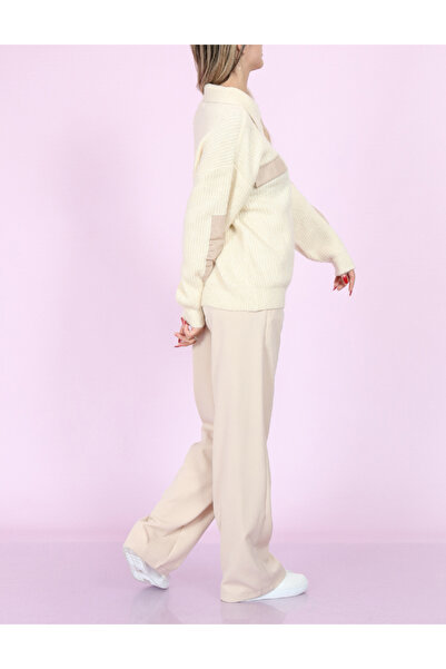 PIECES Sweater, Ecru