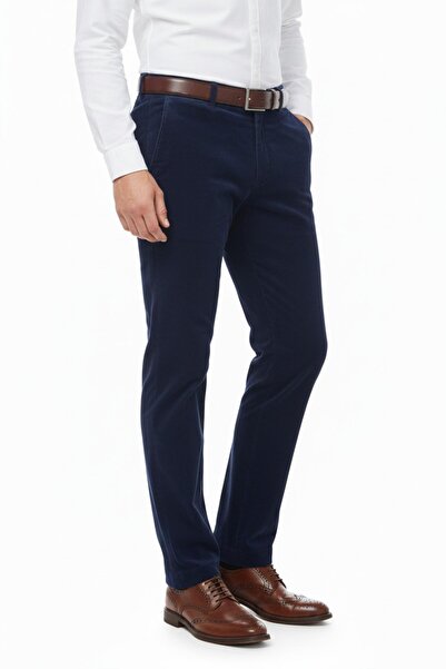 LAVETTO Men's Winter Velvet Trousers Classic Fit Bgl-St04827