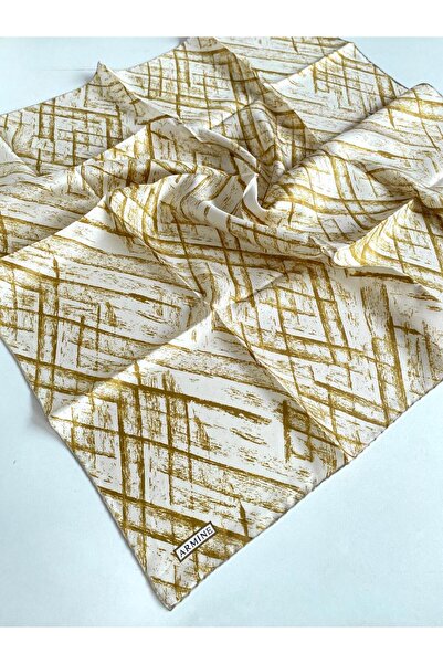 Armine Шовковий шарф Tivil IST 9258 - 07 Білий змішаний візерунок