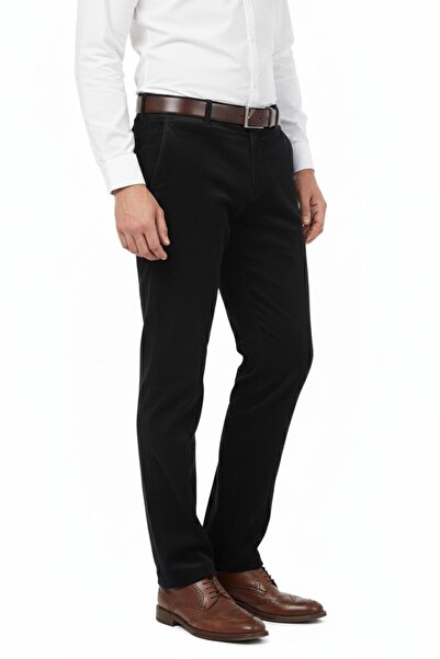 LAVETTO Men's Winter Velvet Trousers Classic Fit Bgl-St04828