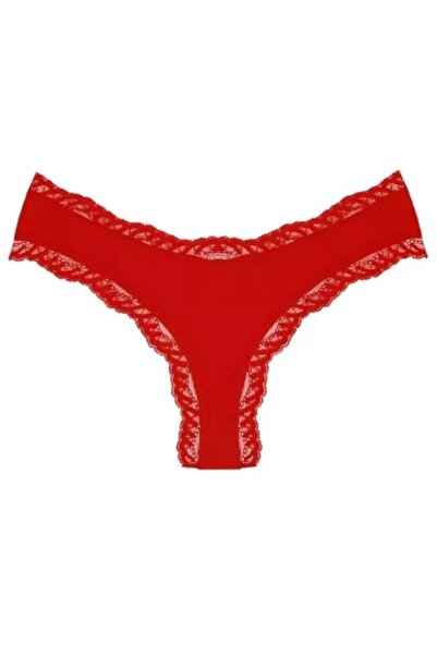 Gawzera Dominant Red Lace Special New Year Boxed Women's Brazilian Panties
