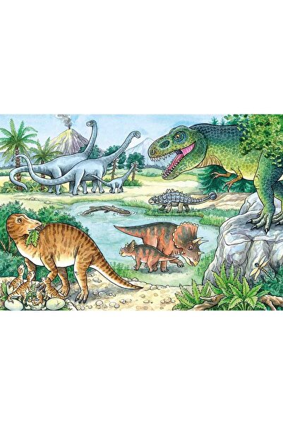 RAVENSBURGER Puzzle Dinozauri, 2X24 Piese