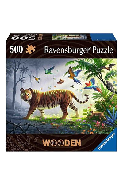 RAVENSBURGER Wooden Puzzle Tiger, 500 Pieces