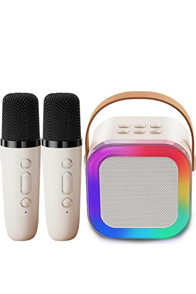 IQ Toys BT Karaoke Speaker Set with 2 Wireless Microphones, RGB Lights & Vocal Effects