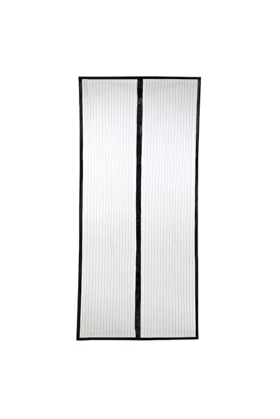 VENITIVO VINDEM CELOR INTELIGENTI Magnetic Door Insect Screen 220x150 cm, 18 Magnets, White with Black Frame