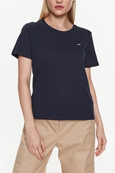 Tommy Jeans cotton crew-neck T-shirt, Navy, XL