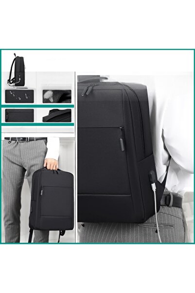 OEM Black, classic backpack, for 15 inch laptop, tablet, waterproof, 41x31x12cm