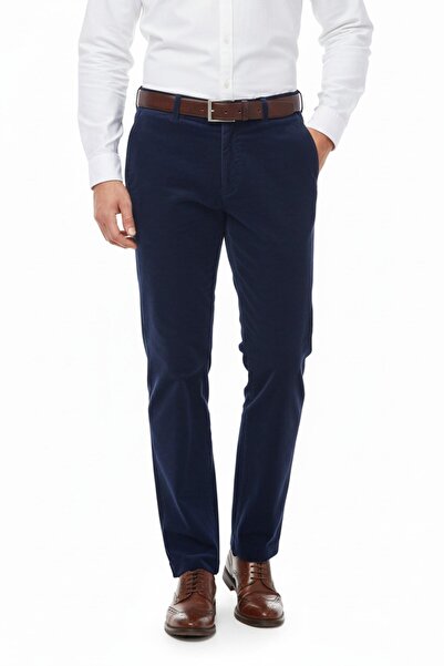 LAVETTO Men's Winter Velvet Trousers Classic Fit Bgl-St04827