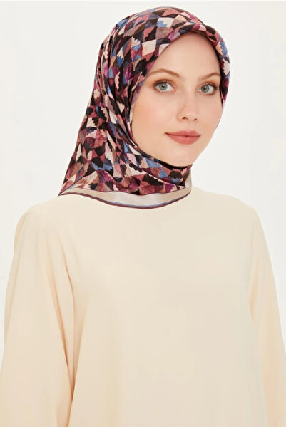 Armine Eșarfă de mătase Tivil IST 9214 - 83 Motiv mixt violet