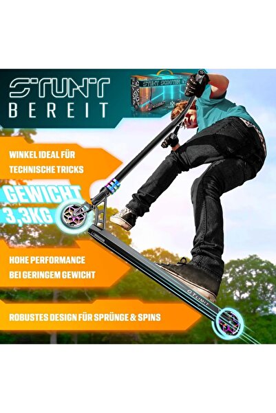 KESSER GT-Limit scooter with 360° steering, for acrobatics, with stand, ABEC 9 bearings, 110 mm PU wheels