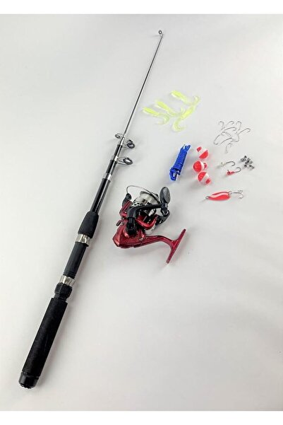 OEM kit Lanseta de 33 bucati telescopica Spinning Mulinete Cârlige Naluci Bobbers TELESCOPING ROD