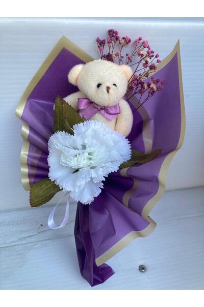 Merveparti Küçük ayicik buket , hediye sevgiline eşe arkadaşa doğumgünü