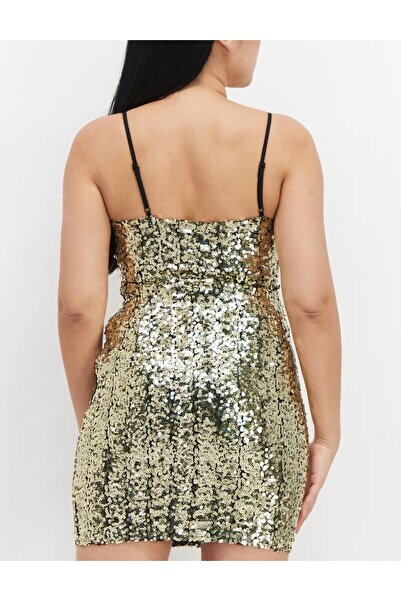 NA-KD Short dress, Gold