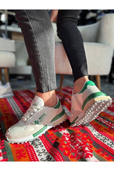 İnfon Ayakkabı Marketi Bay Ayakabıkb-N1 Kuback White Green Detailed Casual Me...