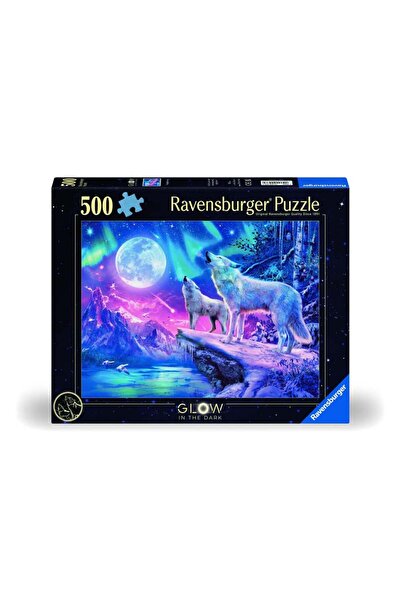 RAVENSBURGER - Puzzle the howling of wolves at dusk 500 pieces starline new d...
