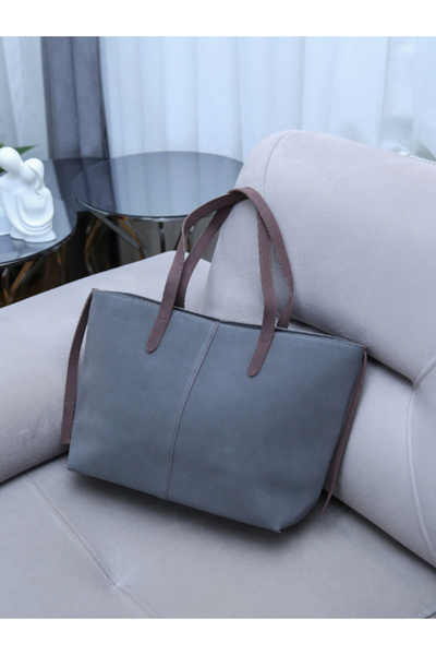 Alvora Women's Suede Textured Shoulder Bag with Lace Detail