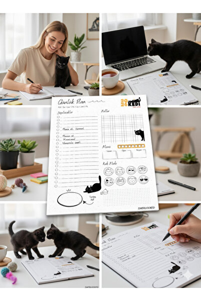 Sherlocked Cat Concept Planner (A5 Size, 30 Sheets)