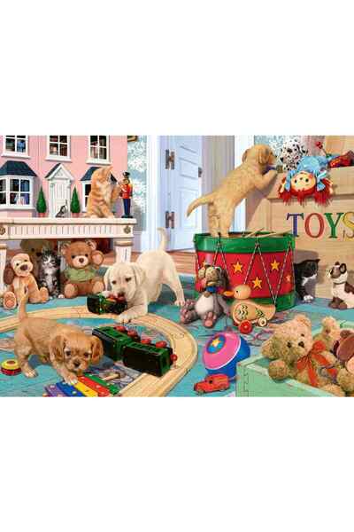 RAVENSBURGER - Puzzle catei si jucarii 150 piese