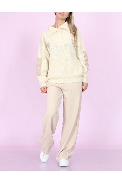 PIECES Sweater, Ecru