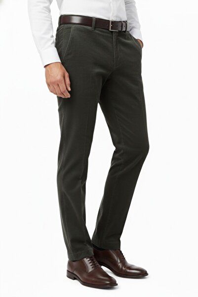 LAVETTO Men's Winter Velvet Trousers Classic Fit Bgl-St04828