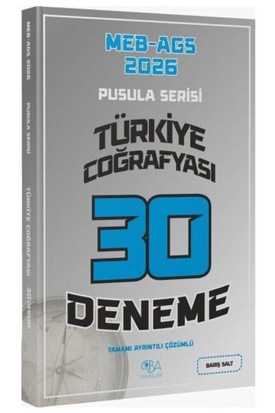 CBA Akademi CBA Yayınları 2026 MEB-AGS Türkiye Coğrafyası 30 Deneme Çözümlü P...