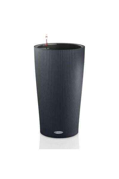 Lechuza Cilindro Color 23 Self-Watering Planter 5.5 L - Matte Black