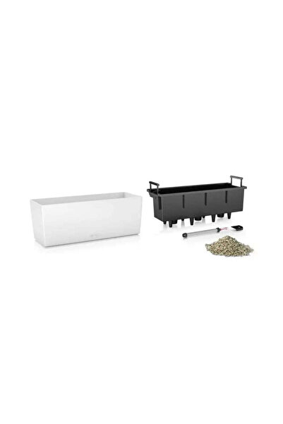 Lechuza BALCONERA Color Self-Watering Planter 50, 8 L, matte white, removable insert