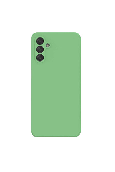 Samsung Case for Galaxy A13 5G made of velvety silicone with camera protection - Green