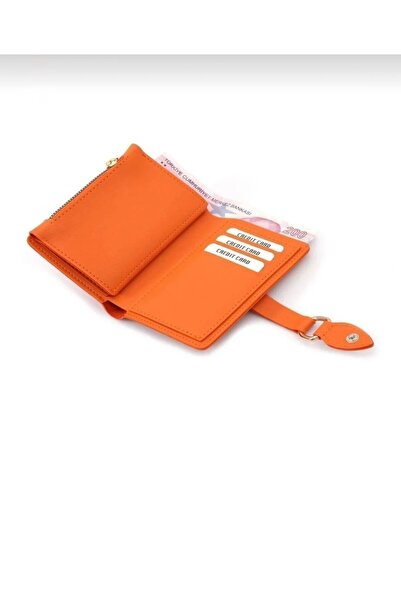 Baykuş Boutique Orange Women's Wallet and Accessories