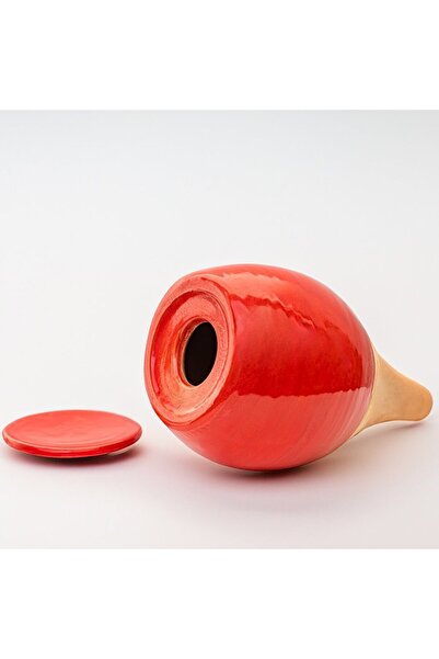 LUTOYA Self-Watering Plant Pot, Red, Terracotta, 700 ml