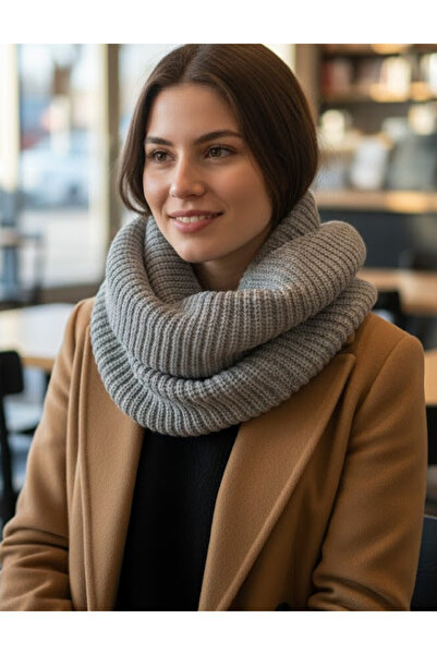 Evendi Circular Scarf, Grey