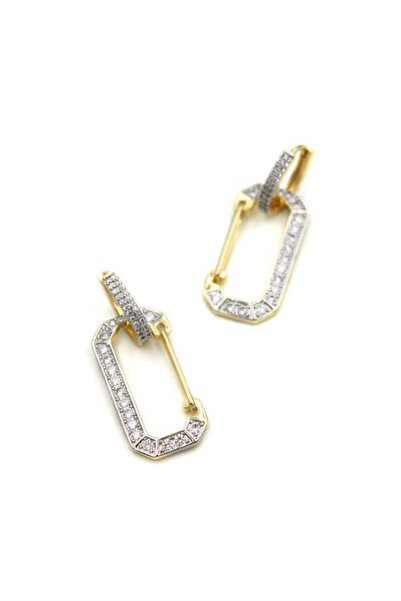 MENESSA Stone Vip Earrings - Gold