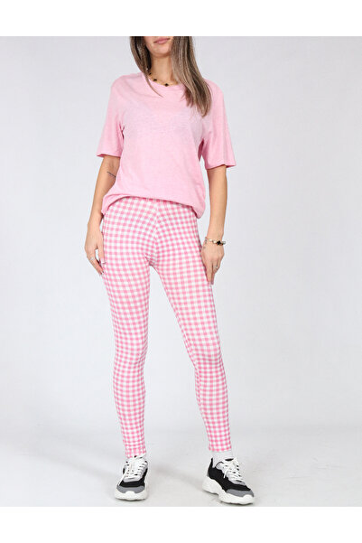 Evendi Tights, Pink/White