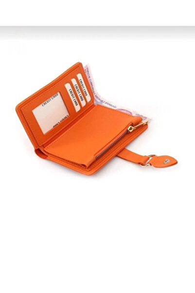 Baykuş Boutique Orange Women's Wallet and Accessories