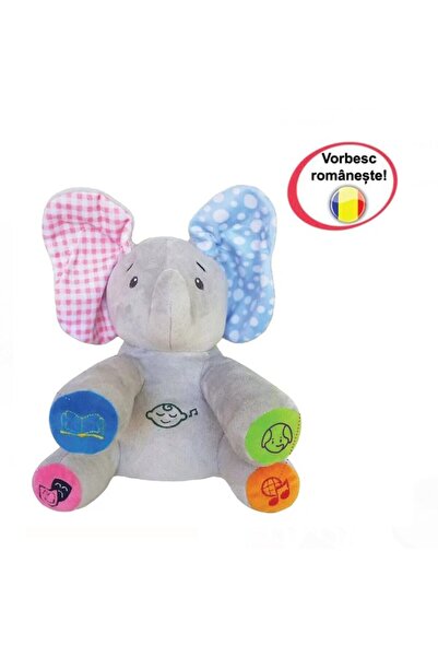 İDEA Jucarie educativa Elefantelul Cucu-Bau – interactiva, lumini, sunete si ...