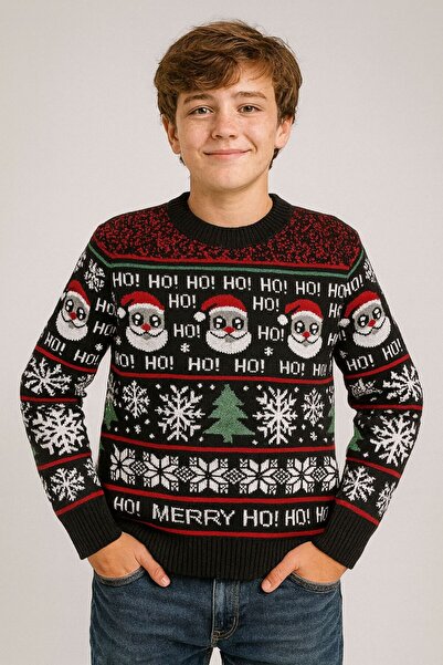 Gold Vitray Christmas Sweater for Kids