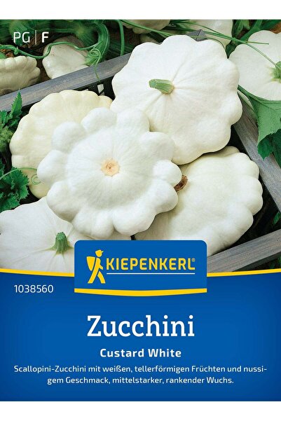 Kiepenkerl Seminte dovlecel Custard White – forma rotunda si culoare alba, cu...