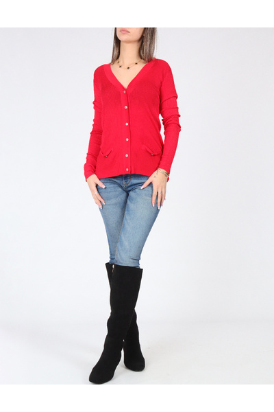 Evendi Cardigan, red
