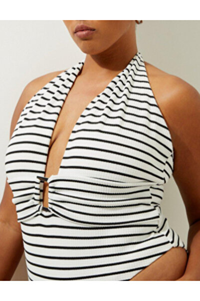 Evendi Swimsuit, Black/White