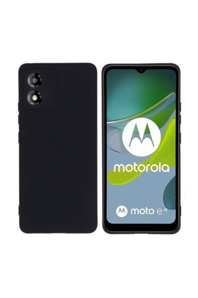 Motorola Husă din silicon catifelat pentru Moto E13 cu interior din microfibr...