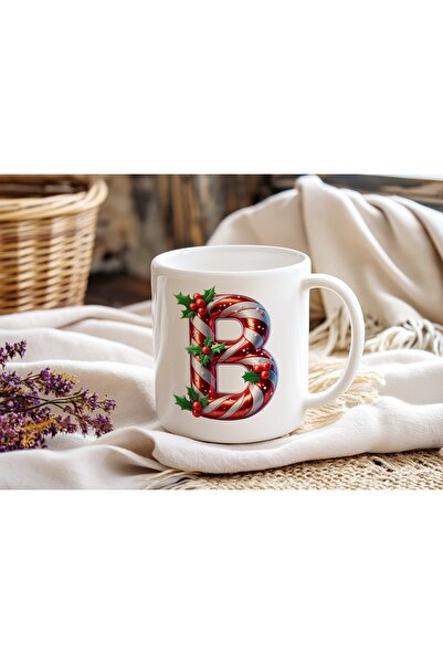 Beramussa كوب بحرف B بتصميم العام الجديد - كوب قهوة بتصميم قصب السكر للعام ال...