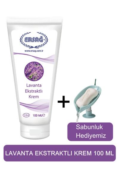 Ersağ Ersag Lavender Extract Cream 100 ml + (Our Soap Dispenser Gift) 394-06
